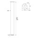 TABLE LEG KSN D.76 / MAT NIKEL